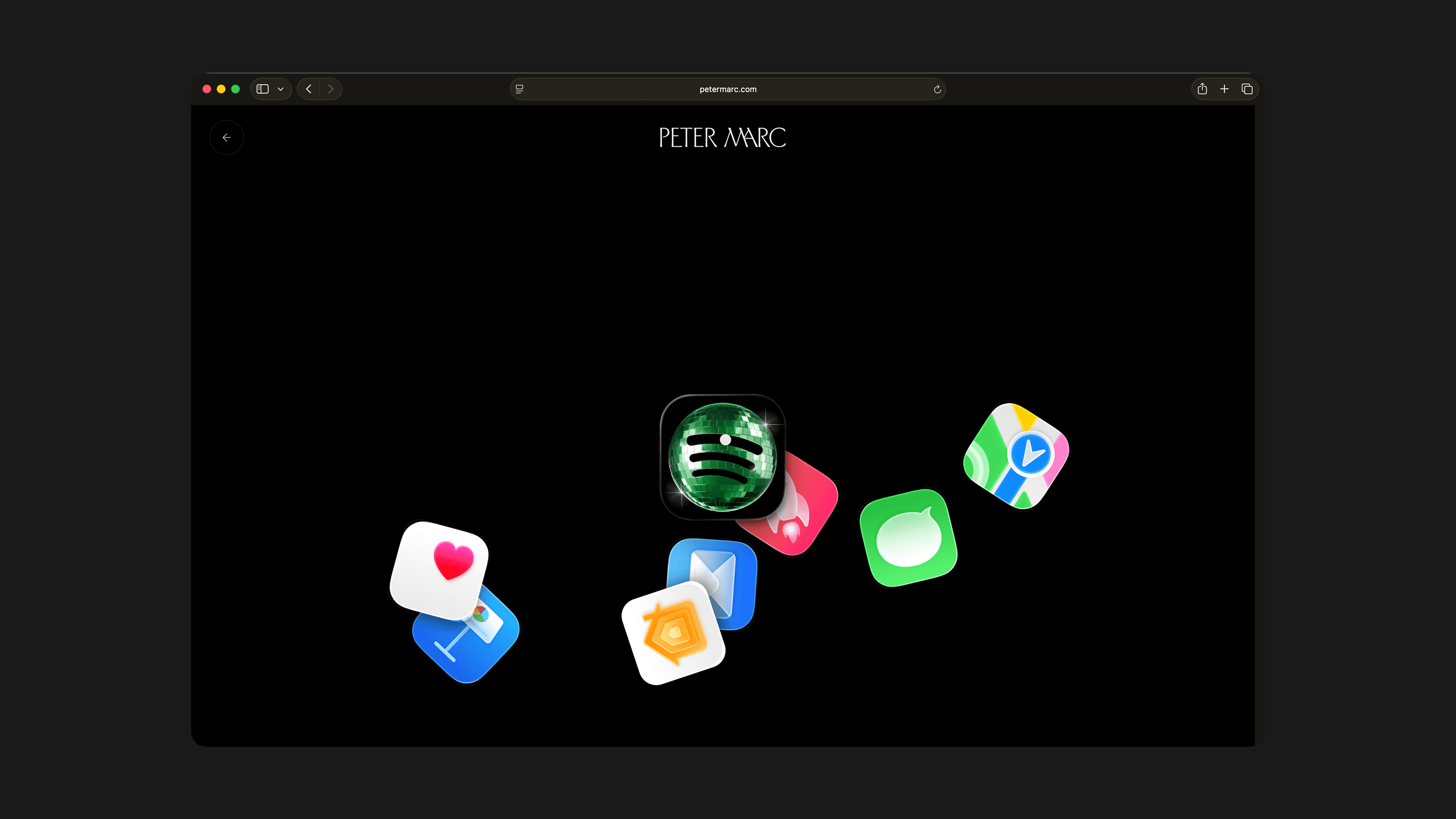 Icon burst interaction demo