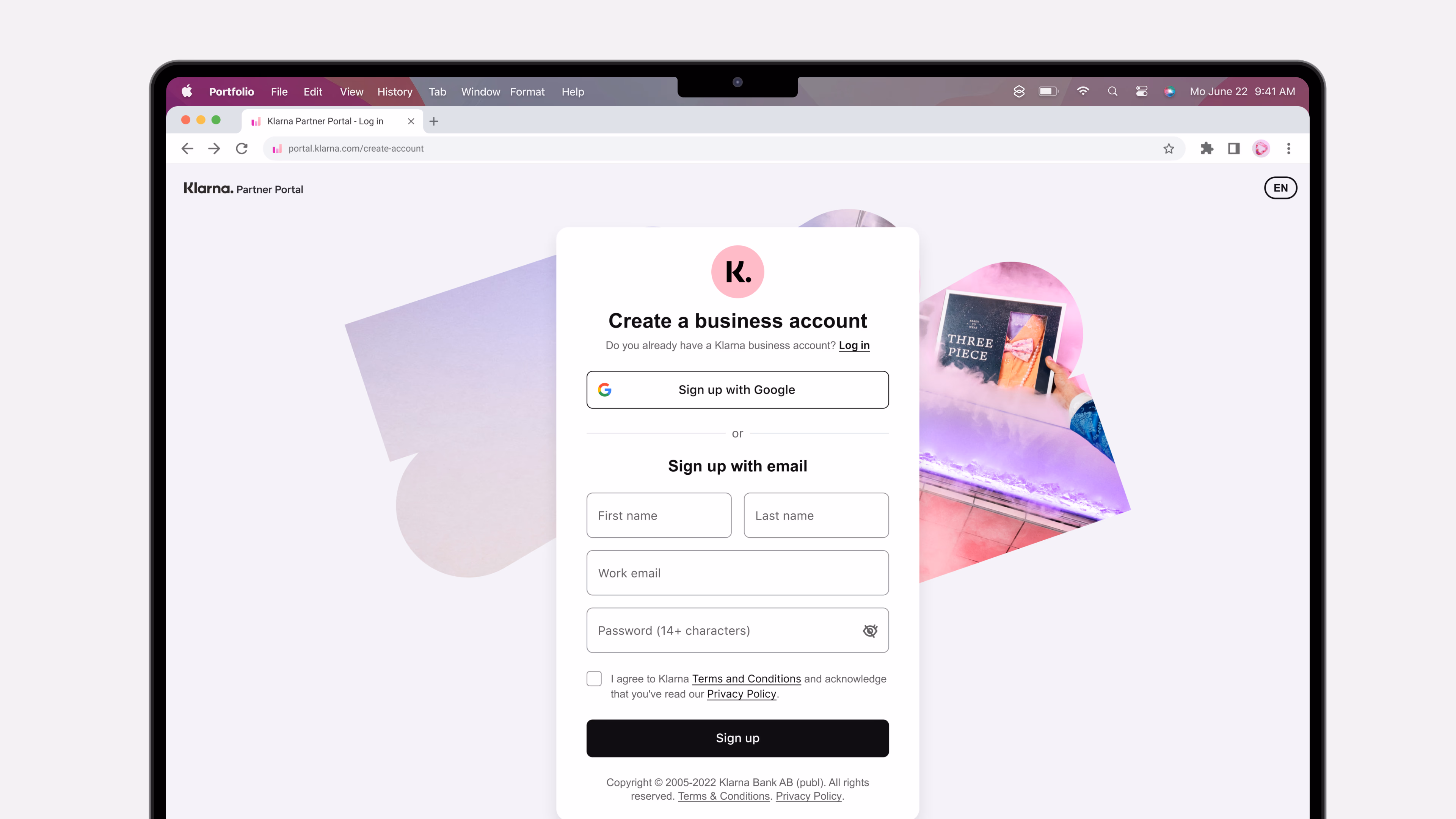 Klarna merchant portal — unified dashboard