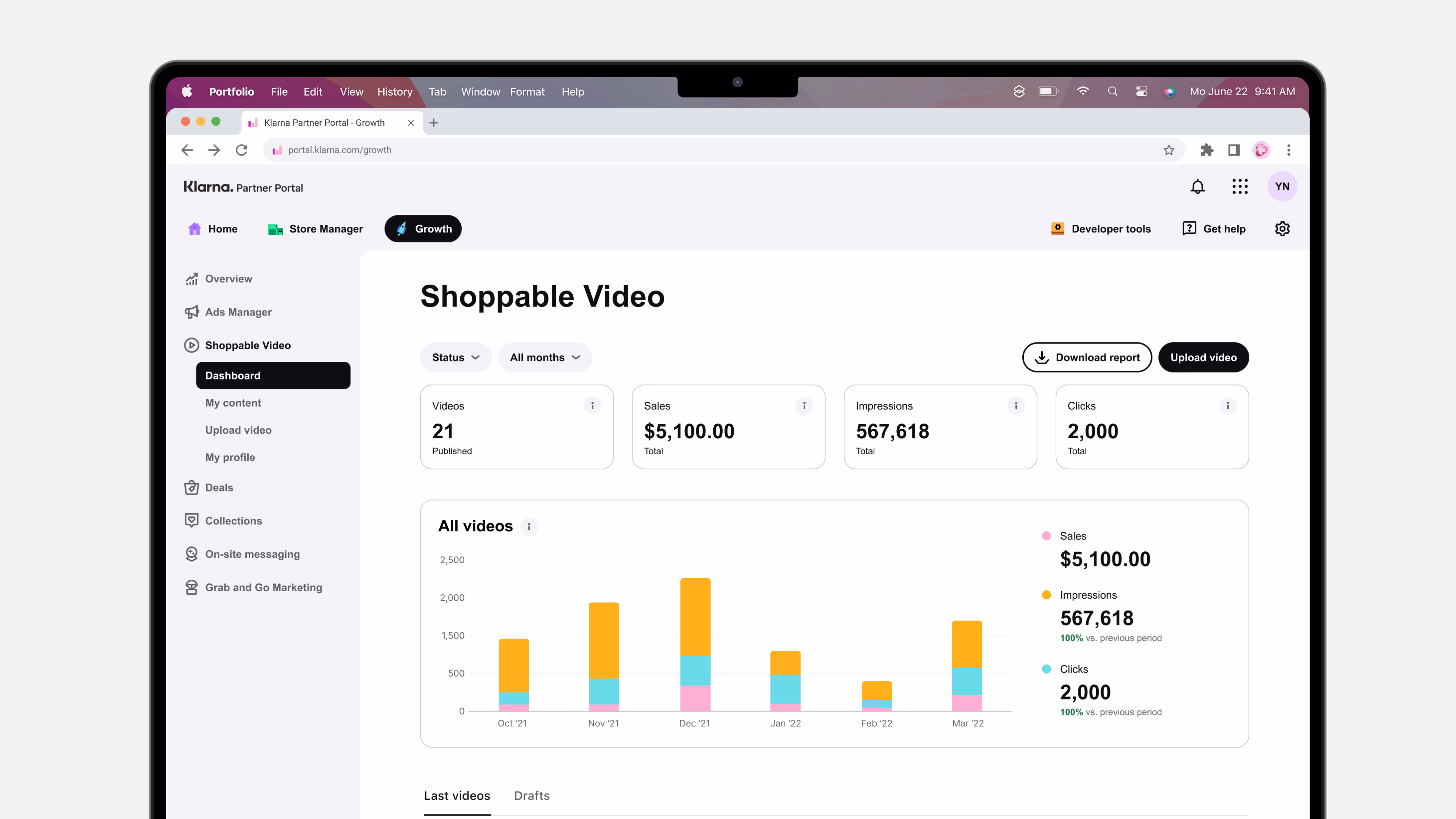 Klarna merchant portal — campaign editing