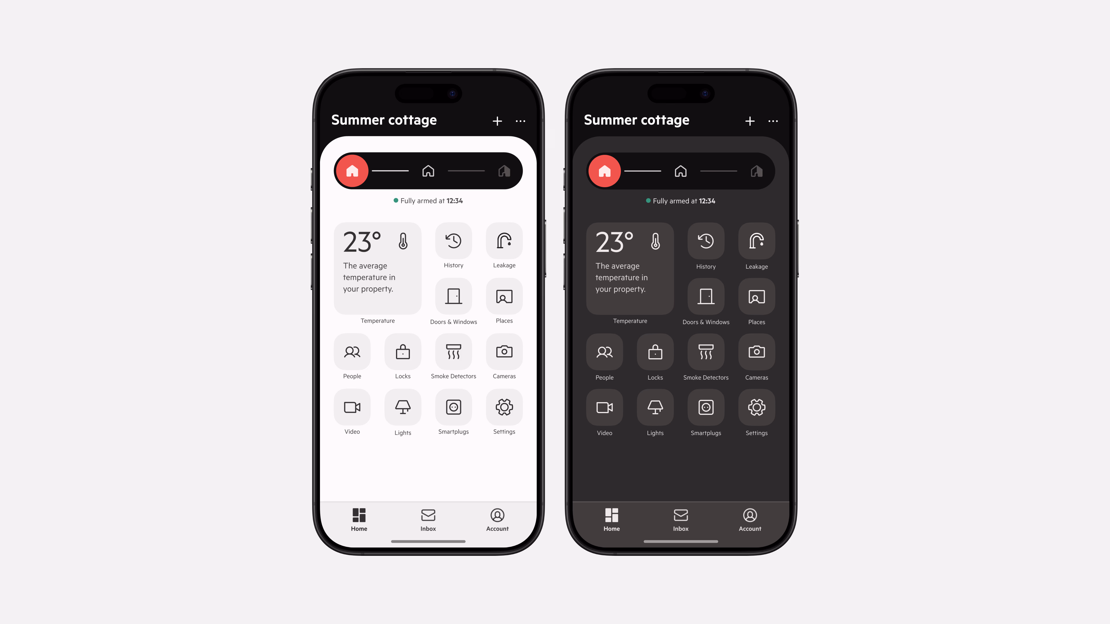 Sector Alarm design system — tablet