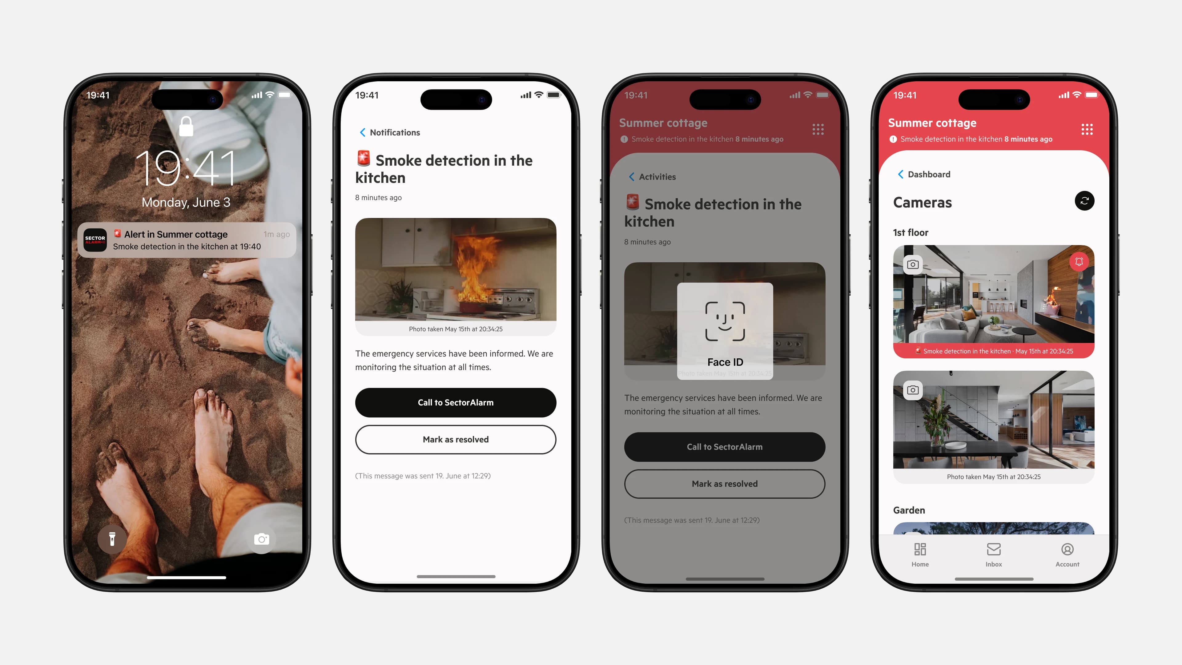 Sector Alarm design system — web