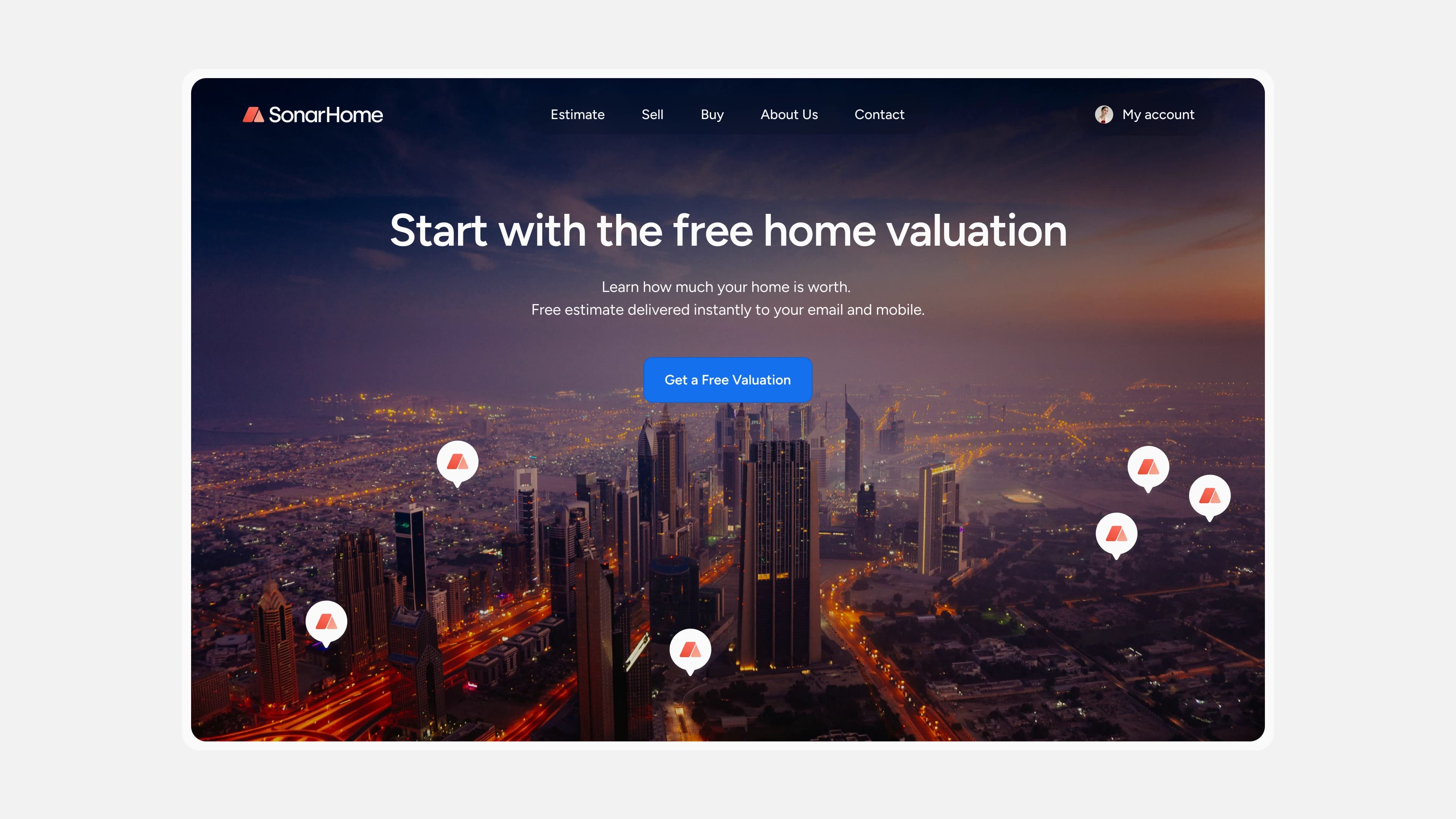 SonarHome — property valuation flow