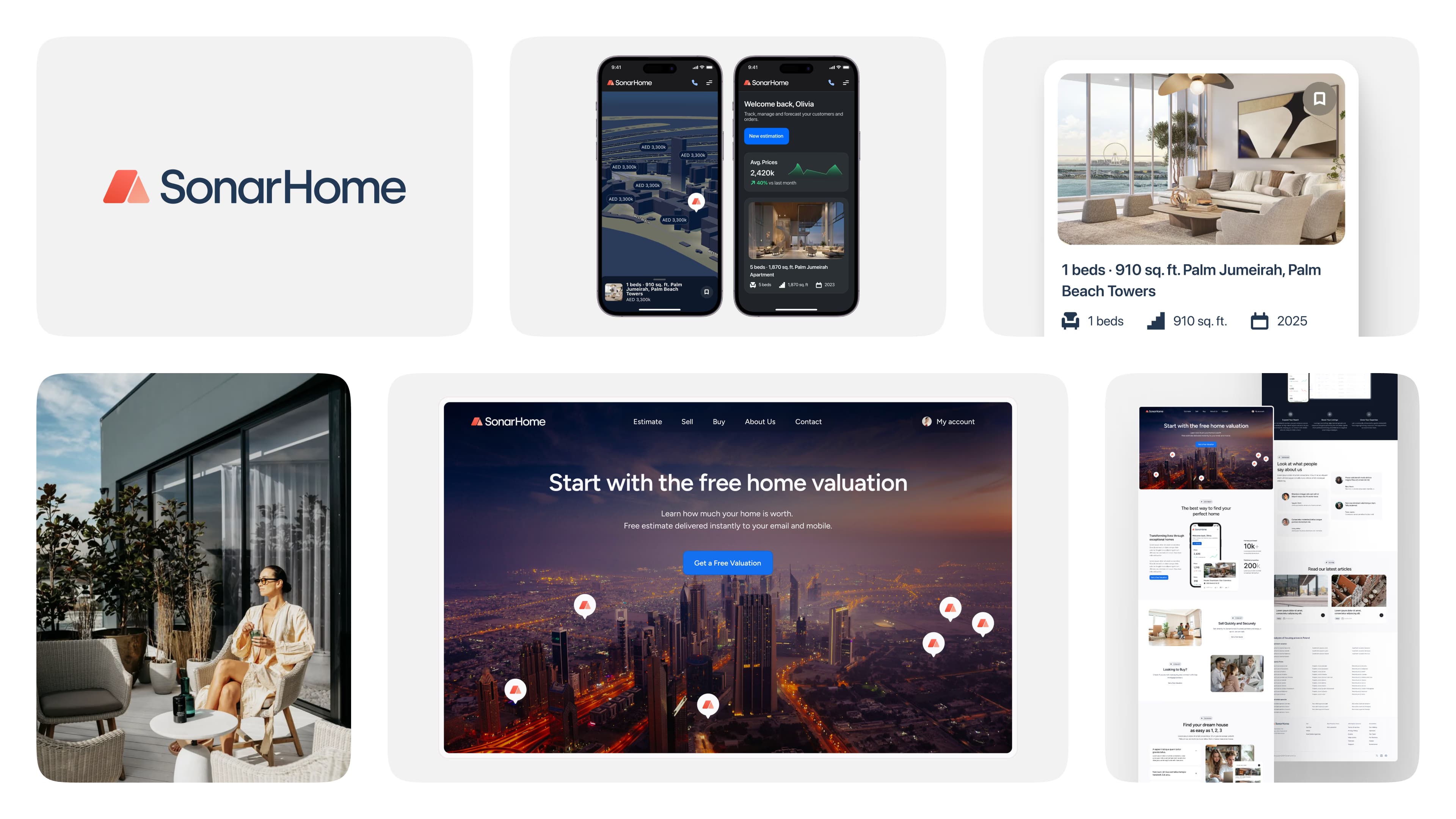 SonarHome — rebranded product UI