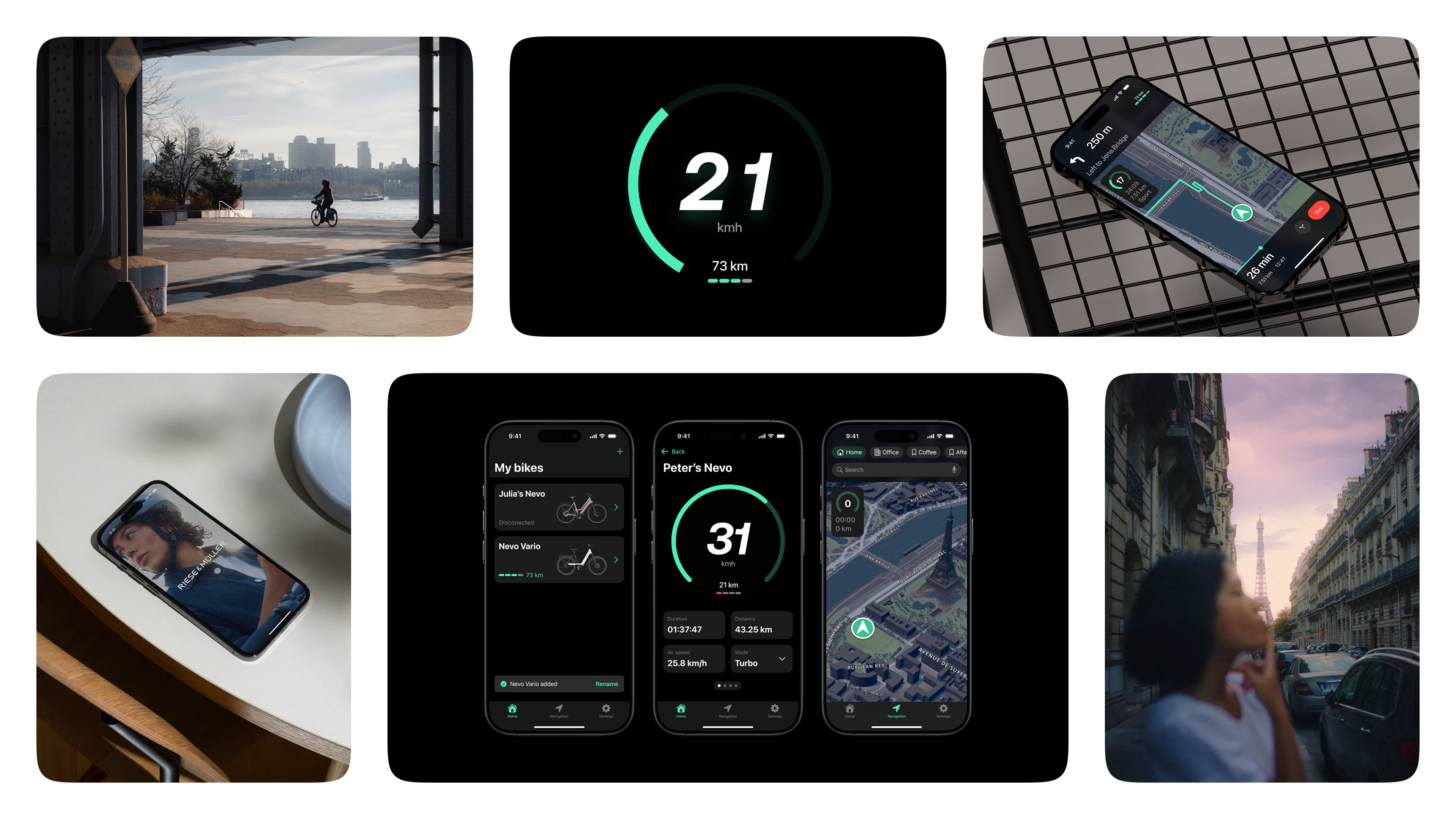 Rise & Müller — premium e-bike companion app