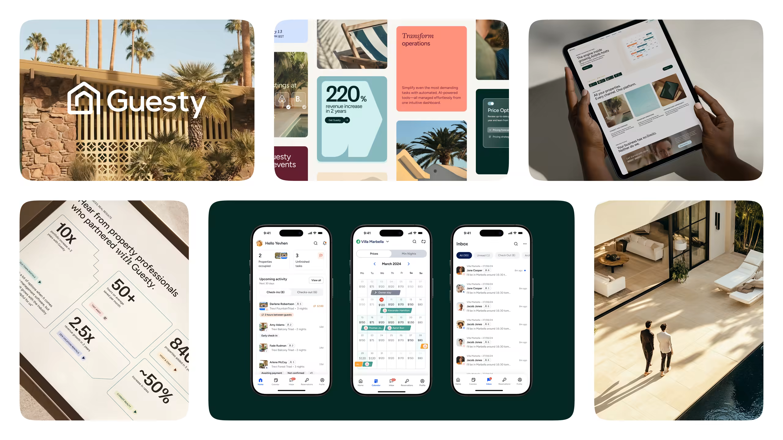 Guesty mobile onboarding, progress and value-first setup